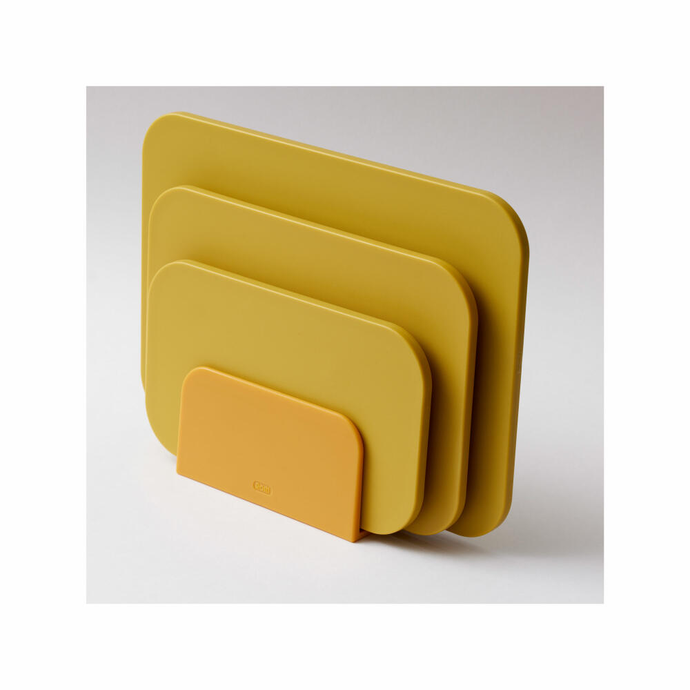 Rosti Choptima 4-piece cutting board set, cutting board, PE plastic, curry, 27822