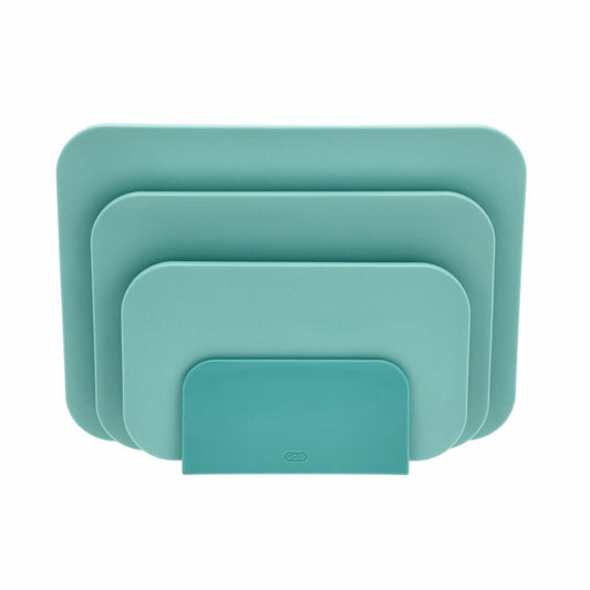 Rosti Schneidebrett-Set Choptima 4-tlg., Schneidunterlage, PE-Kunststoff, Nordic Green, 27824