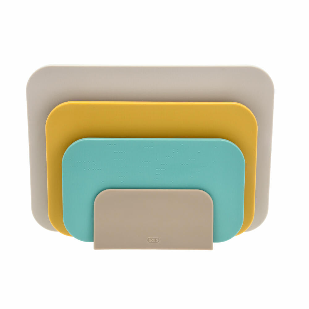 Rosti Choptima 4-piece cutting board set, cutting mat, PE plastic, Beach, 27826