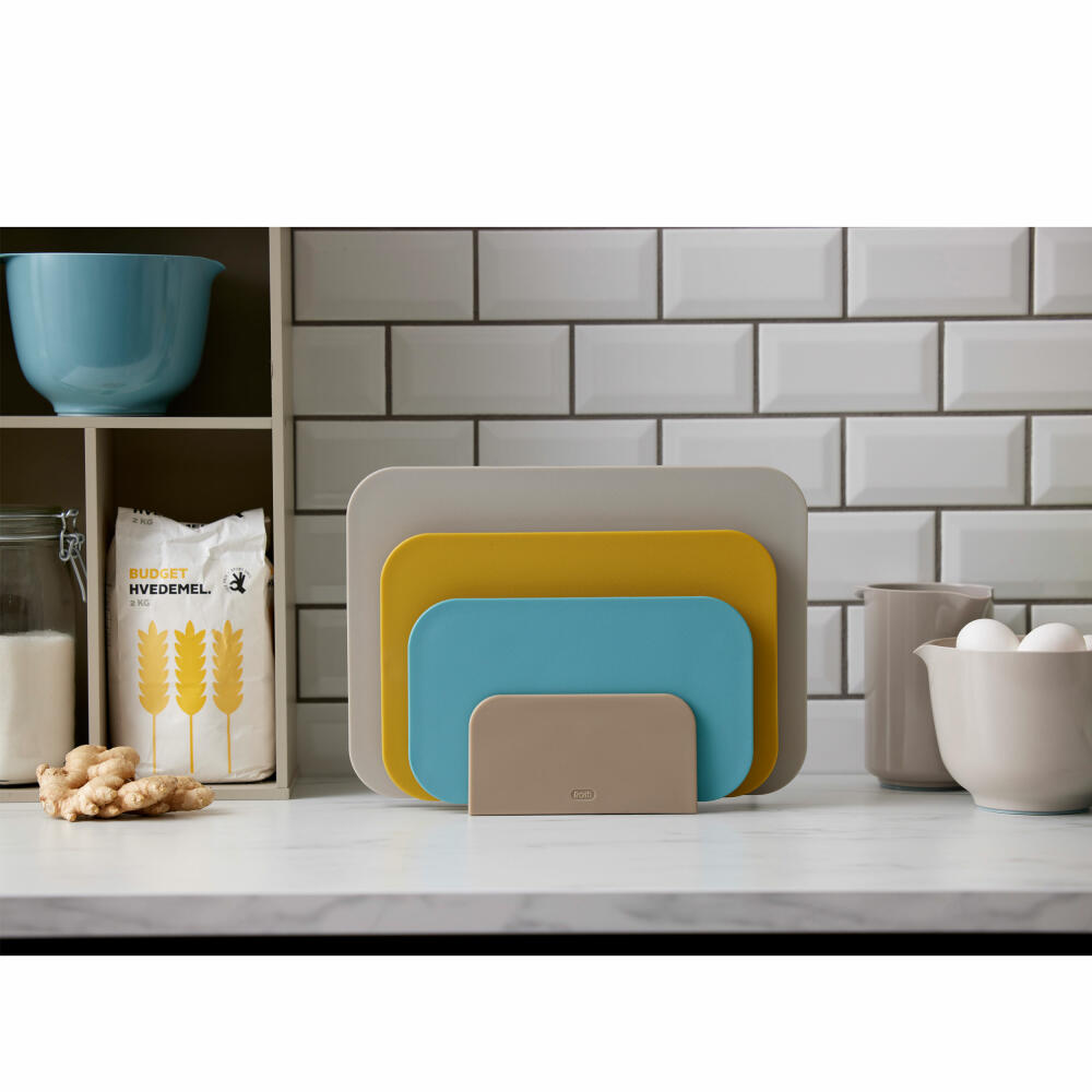 Rosti Choptima 4-piece cutting board set, cutting mat, PE plastic, Beach, 27826