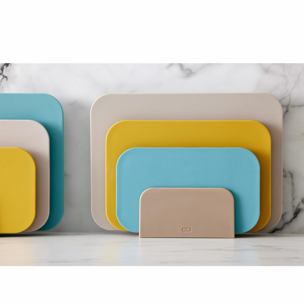 Rosti Choptima 4-piece cutting board set, cutting mat, PE plastic, Beach, 27826