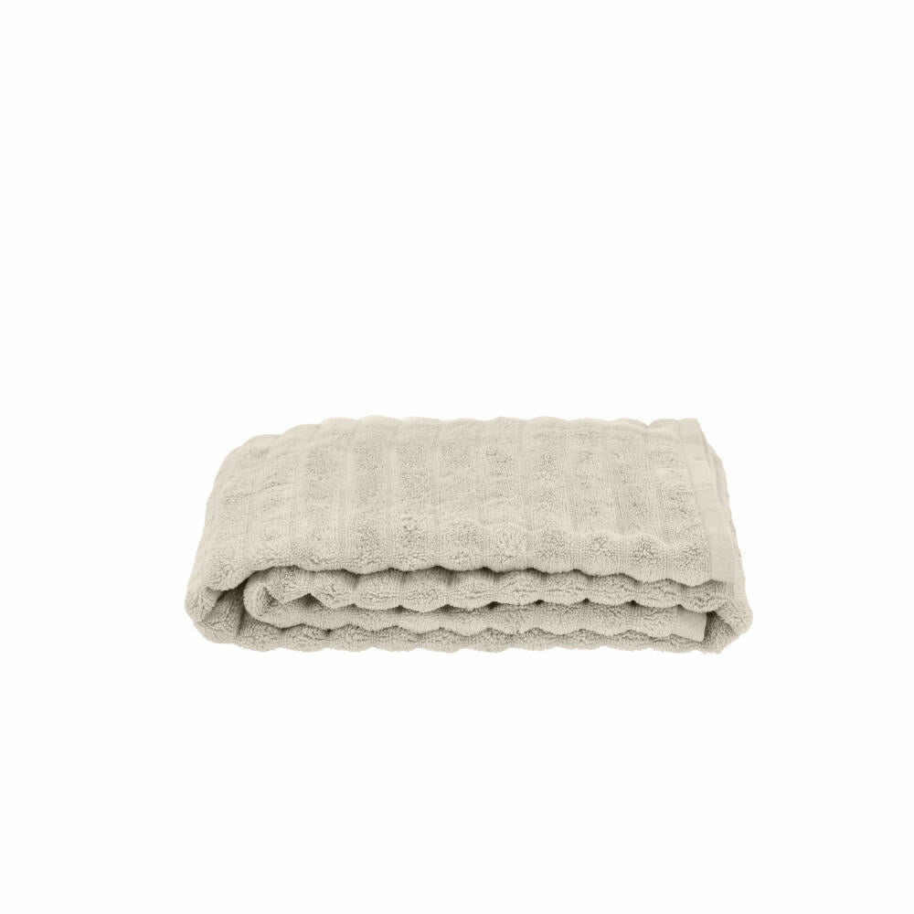 Zone Denmark Badehandtuch Inu Sand, 100% Baumwolle, Natur, 70 x 140 cm, 29546