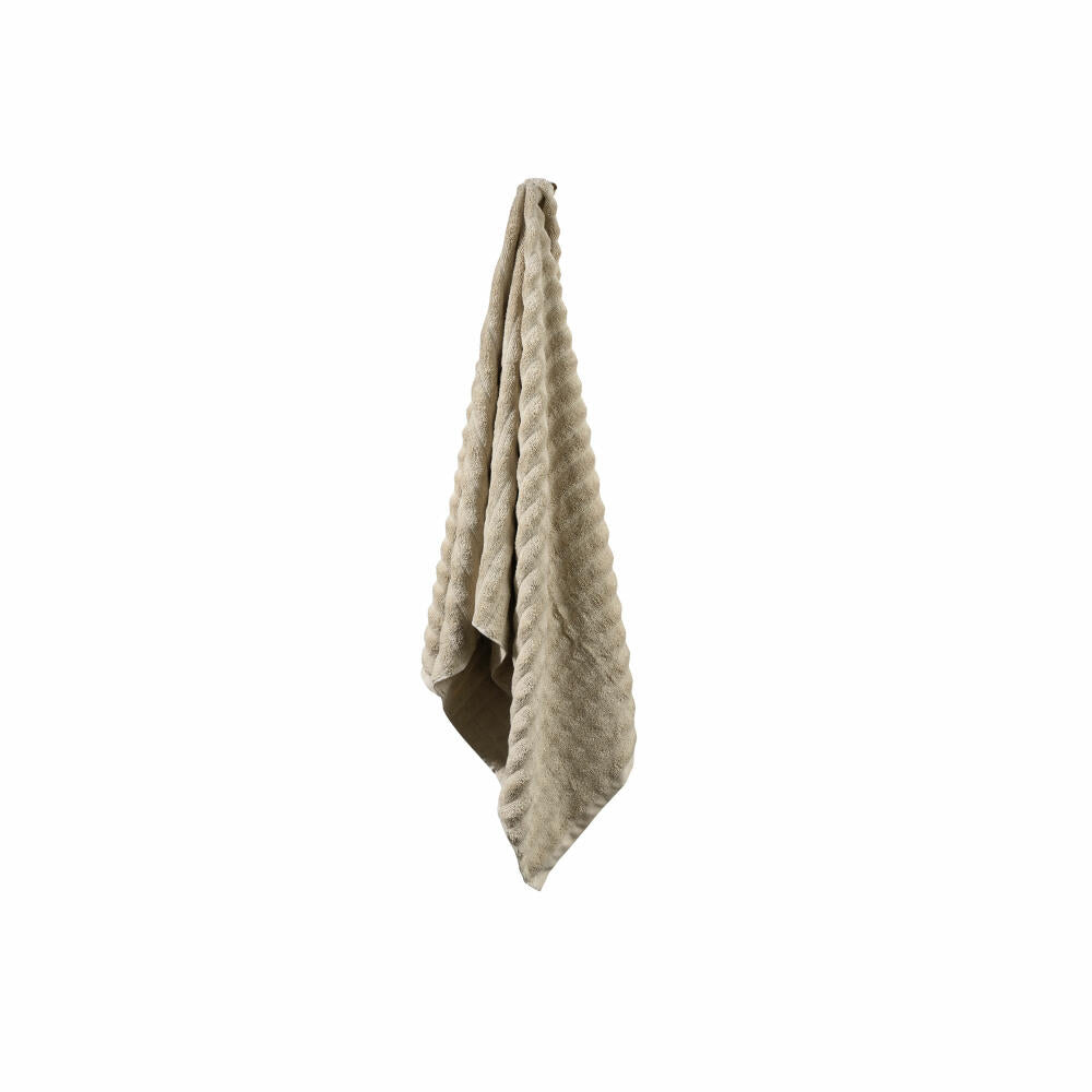 Zone Denmark Badehandtuch Inu Sand, 100% Baumwolle, Natur, 70 x 140 cm, 29546