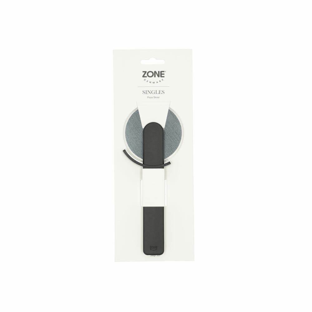 Zone Denmark Pizzarad Singles Black, PP-Kunststoff, Edelstahl, Schwarz, 20 cm, 29617