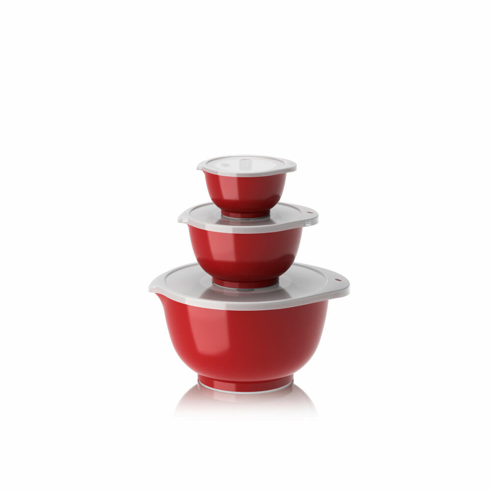 Rosti Schüssel-Set Margrethe New 6-tlg., Durostima, Rot, 0.25 + 0.75 + 3 L, 29941