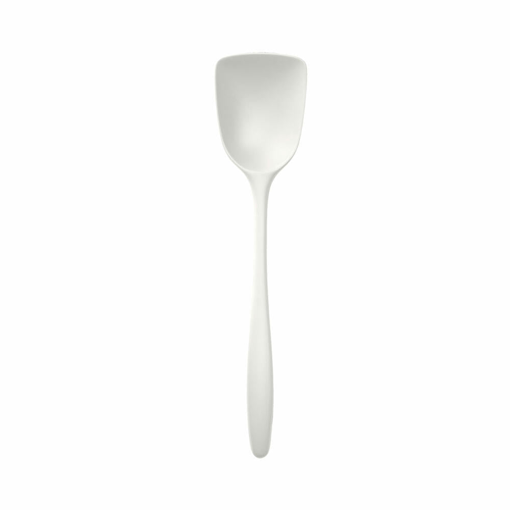 Rosti New Classic wide cooking spoon, kitchen helper, plastic, white, 27 cm, 30047