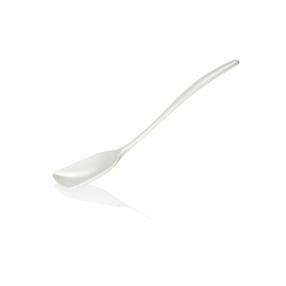 Rosti New Classic wide cooking spoon, kitchen helper, plastic, white, 27 cm, 30047