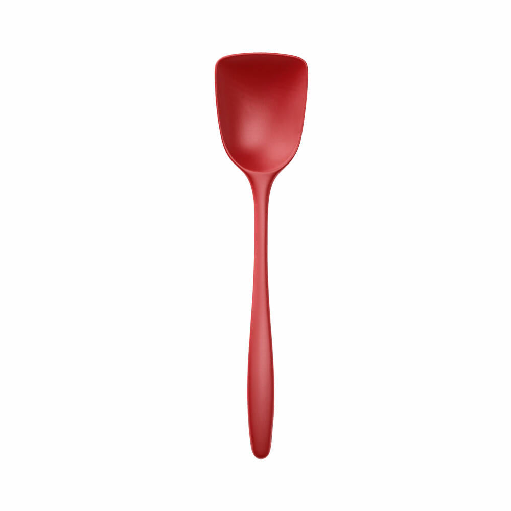 Rosti New Classic wide cooking spoon, kitchen helper, plastic, red, 27 cm, 30048