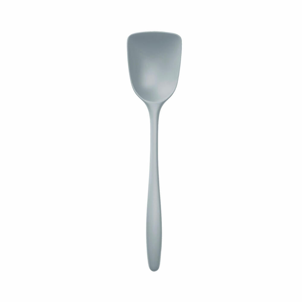 Rosti New Classic wide cooking spoon, kitchen helper, plastic, Dusty Blue, 27 cm, 30053