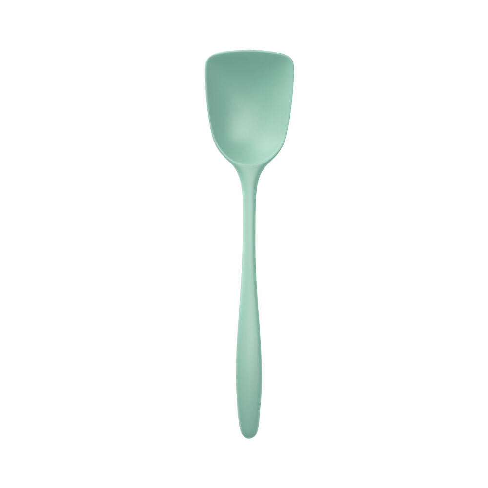 Rosti New Classic wide cooking spoon, kitchen helper, plastic, Nordic Green, 27 cm, 30054