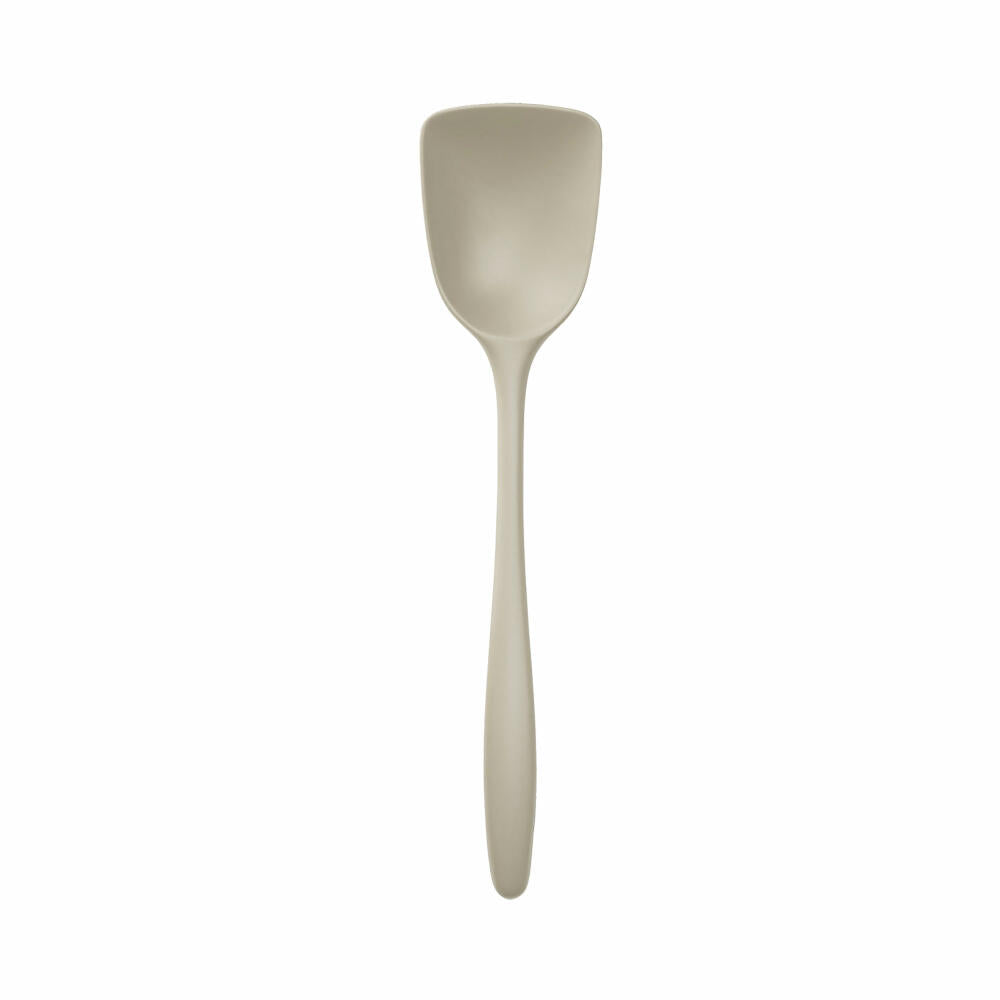 Rosti New Classic wide cooking spoon, kitchen helper, plastic, humus, 27 cm, 30055