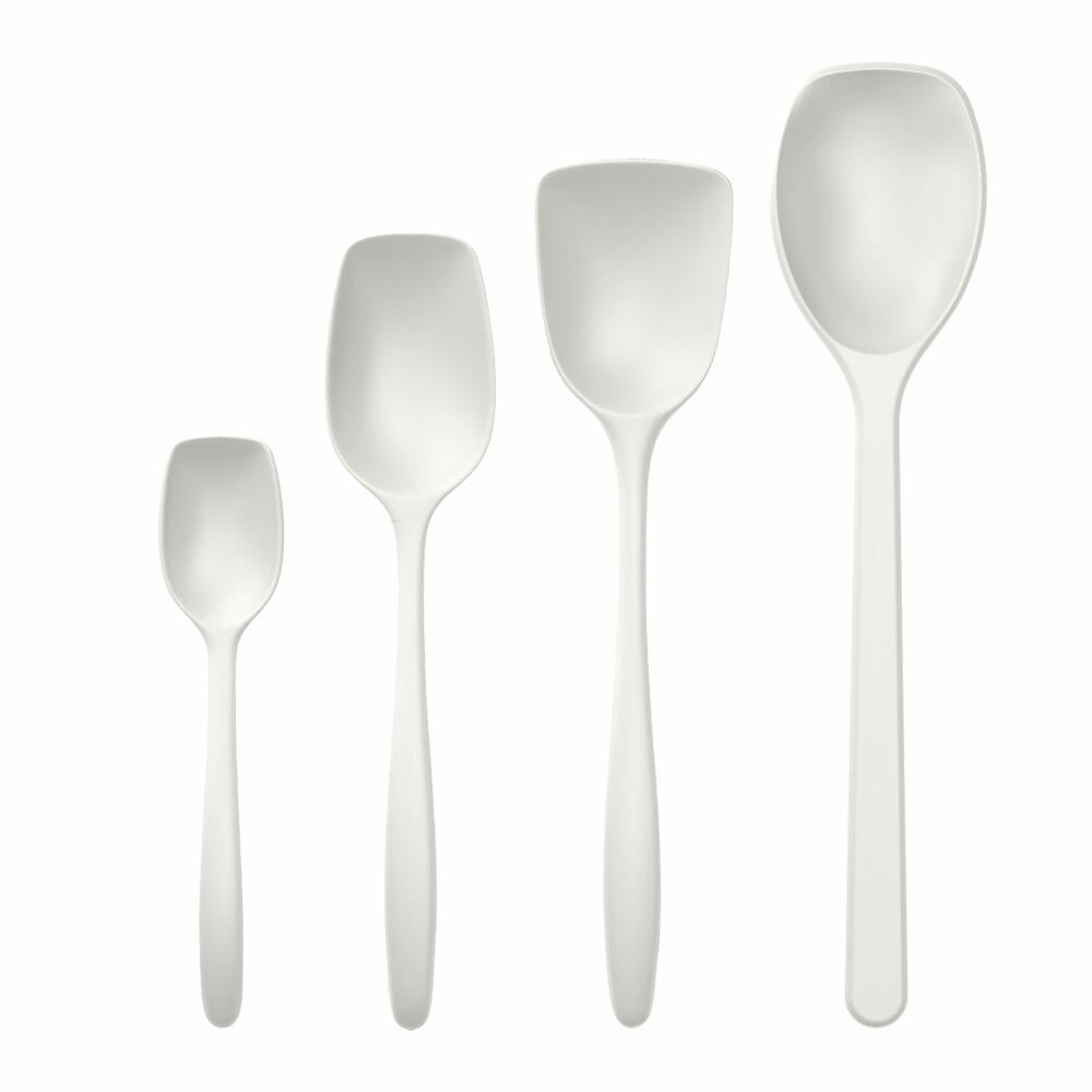 Rosti mixing spoon set 4-piece New Classic, kitchen helper, plastic, white, 30118