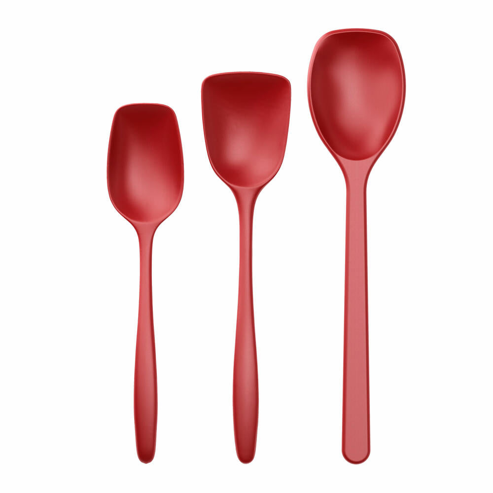 Rosti mixing spoon set 3-piece New Classic, kitchen helper, plastic, red, 30129