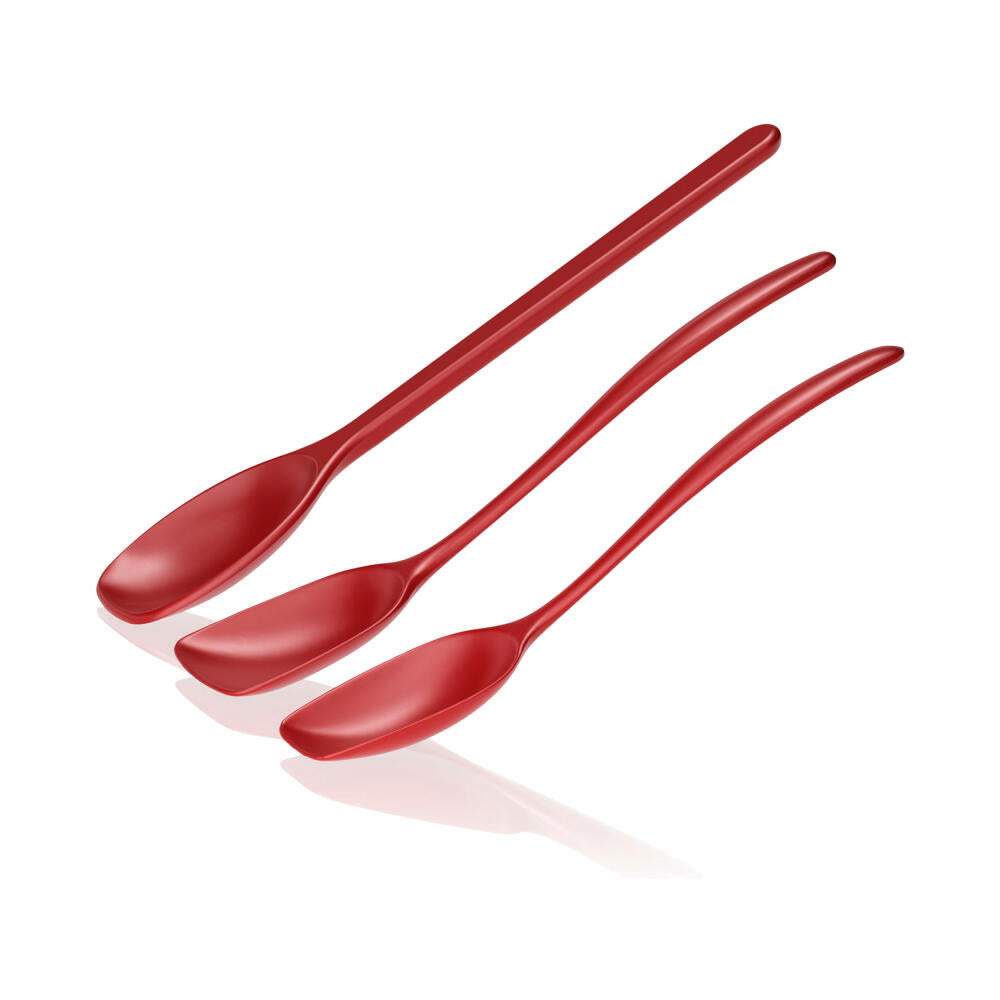Rosti mixing spoon set 3-piece New Classic, kitchen helper, plastic, red, 30129