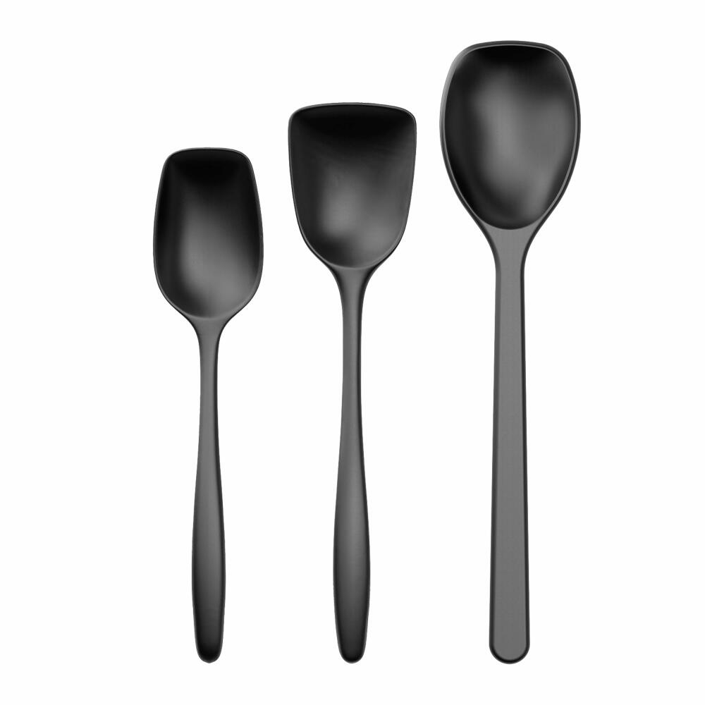 Rosti mixing spoon set 3-piece New Classic, kitchen helper, plastic, black, 30130