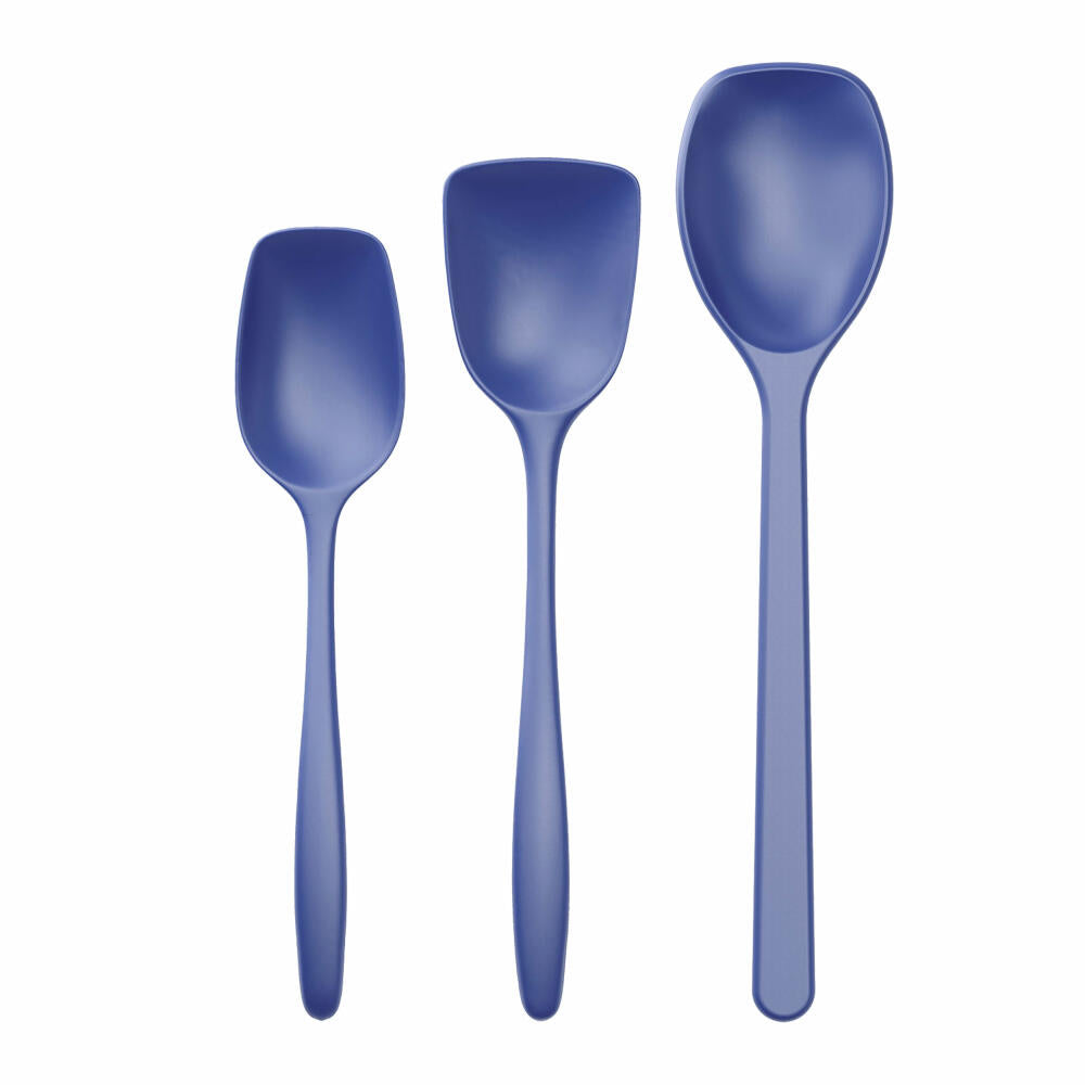 Rosti mixing spoon set 3-piece New Classic, kitchen helper, plastic, Electric Blue, 30131