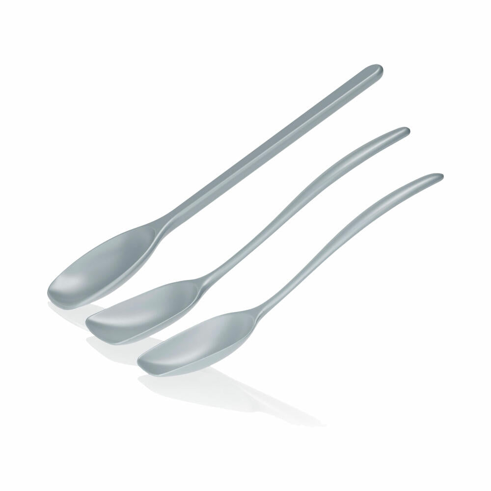 Rosti mixing spoon set 3-piece New Classic, kitchen helper, plastic, Dusty Blue, 30134