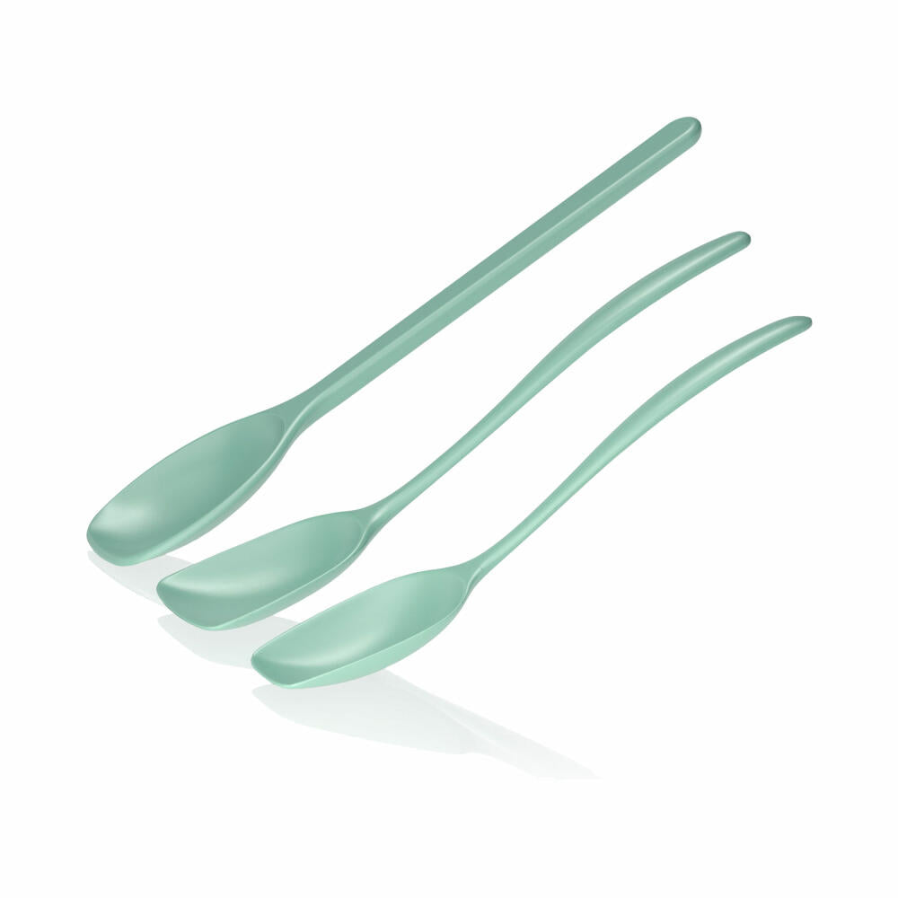 Rosti mixing spoon set 3-piece New Classic, kitchen helper, plastic, Nordic Green, 30135