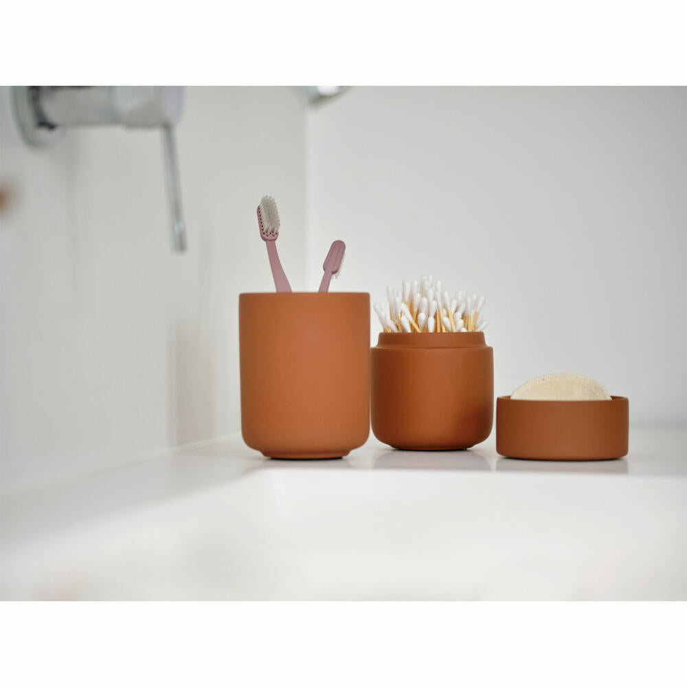 Zone Denmark Zahnbürstenbecher Ume Terracotta, Zahnputzbecher, Steinzeug, Rot, 31544