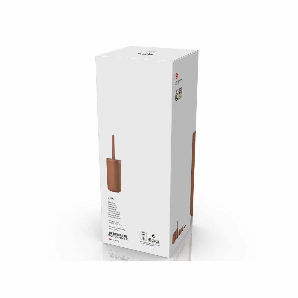 Zone Denmark Toilettenbürste Ume Terracotta, Steinzeug, PP-Kunststoff, Rot, 31545