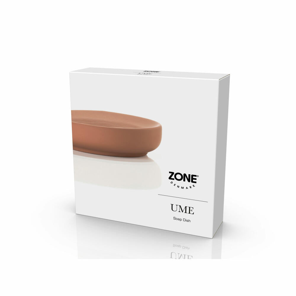 Zone Denmark Soap Dish Ume Terracotta, Soap Dish, Porcelain, Red, 31546