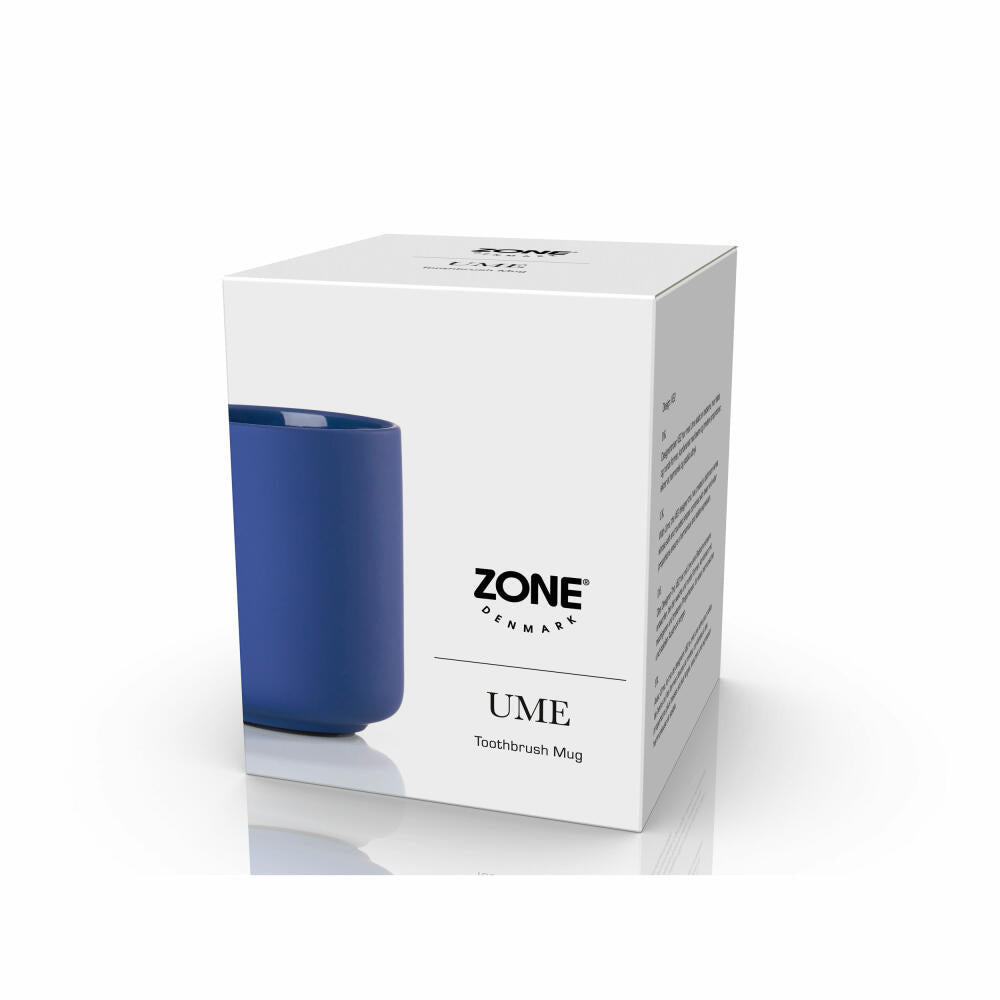 Zone Denmark Zahnbürstenbecher Ume Indigo Blue, Zahnputzbecher, Steinzeug, Blau, 31553