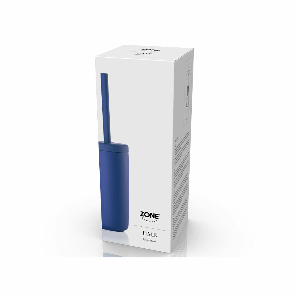 Zone Denmark Toilet Brush Ume Indigo Blue, Stoneware, PP Plastic, Blue, 31554