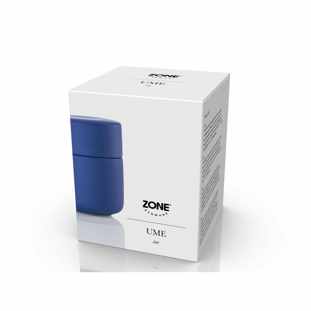 Zone Denmark Storage Container Ume Indigo Blue with Lid, Stoneware, Blue, 31557