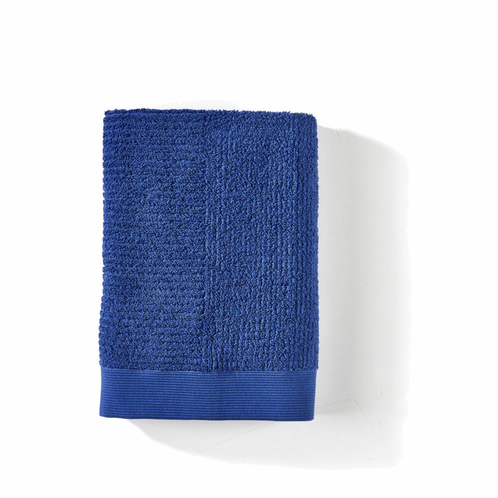 Zone Denmark Badehandtuch Classic Indigo Blue, 100% Baumwolle, Blau, 70 x 140 cm, 31570
