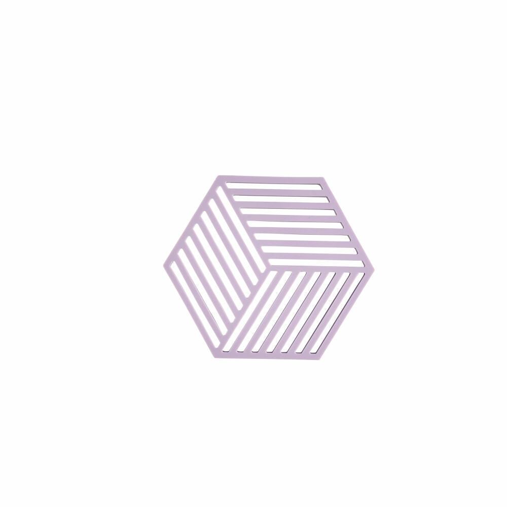 Zone Denmark Untersetzer Hexagon Lupine, Silikon, Lila, 16 x 14 cm, 31601