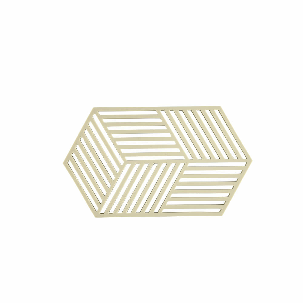 Zone Denmark Untersetzer Hexagon Pear, Silikon, Grün, 24 cm, 31613