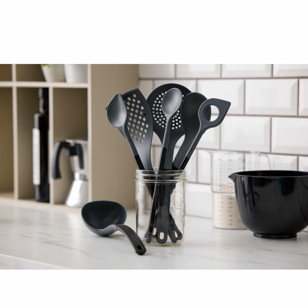 Rosti Kochlöffel New Optima, Küchenhelfer, Nylon, Schwarz, 30 cm, 32142