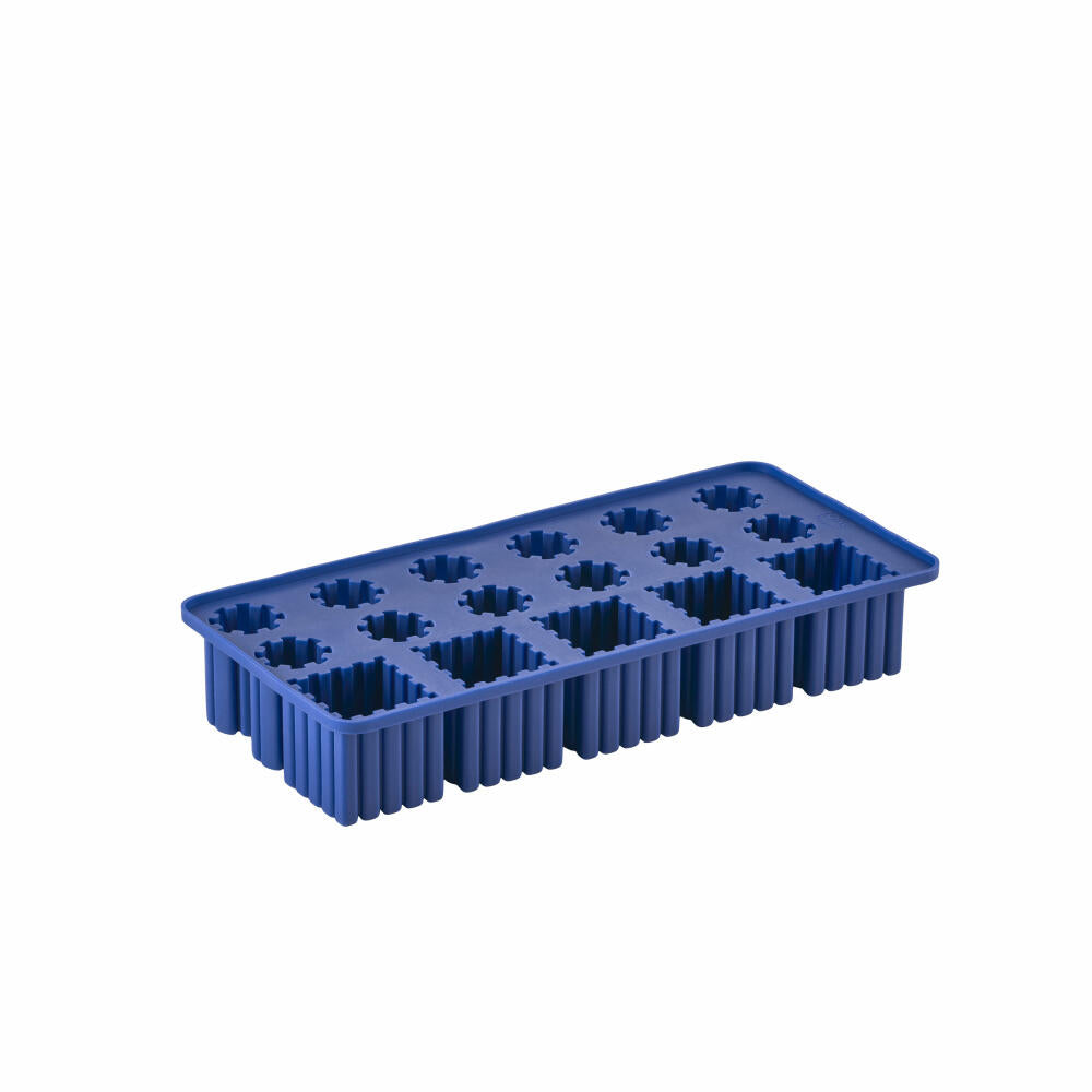 Zone Denmark Eiswürfelform Singles Indigo Blue, Silikon, Blau, 22 x 11 cm, 32232