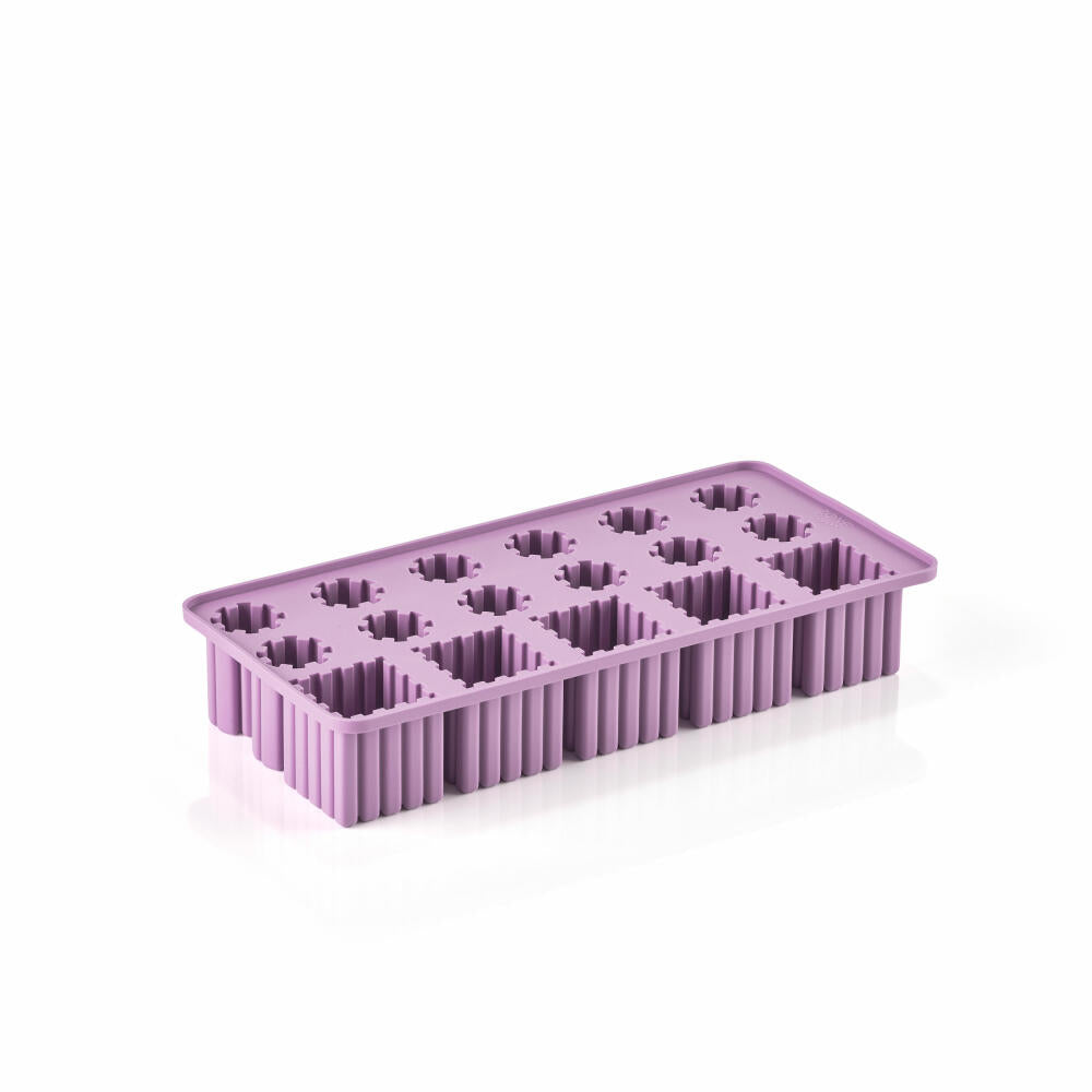 Zone Denmark Eiswürfelform Singles Lupine, Silikon, Lila, 22 x 11 cm, 32233