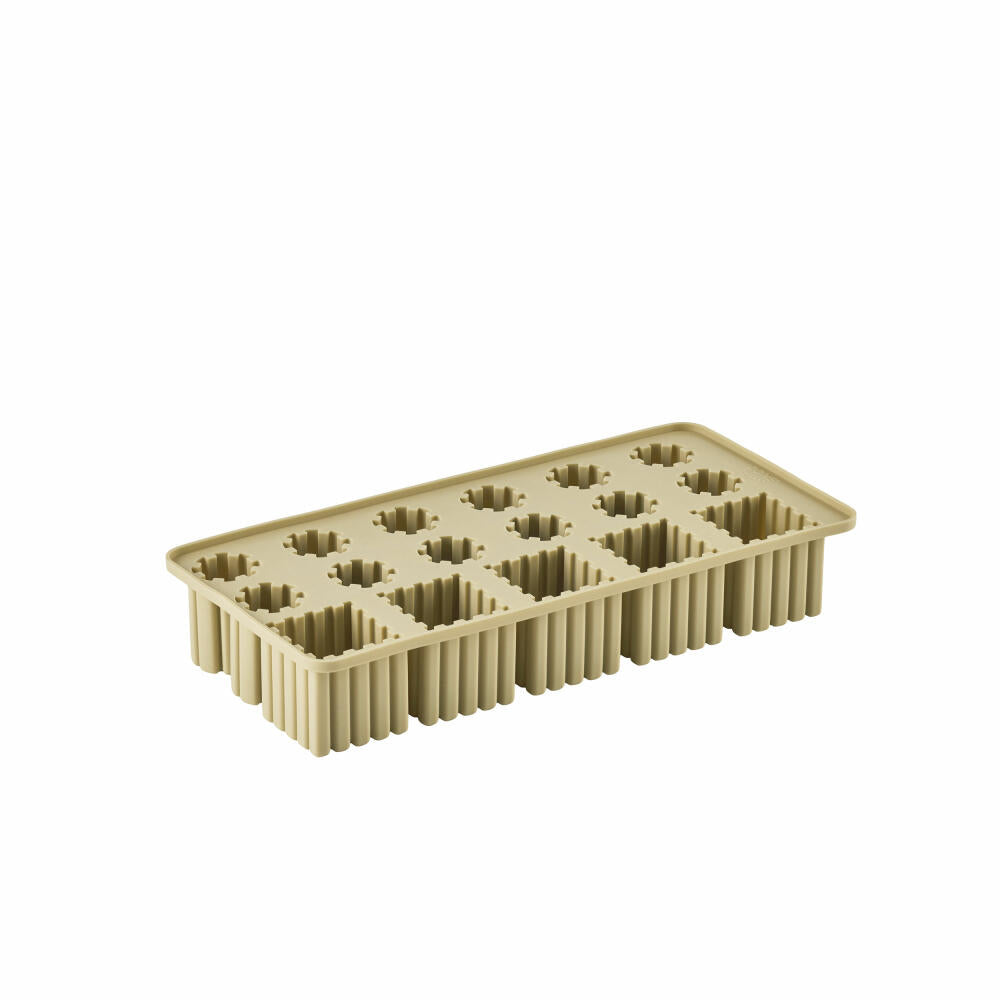 Zone Denmark Eiswürfelform Singles Leek Green, Silikon, Grün, 22 x 11 cm, 32235