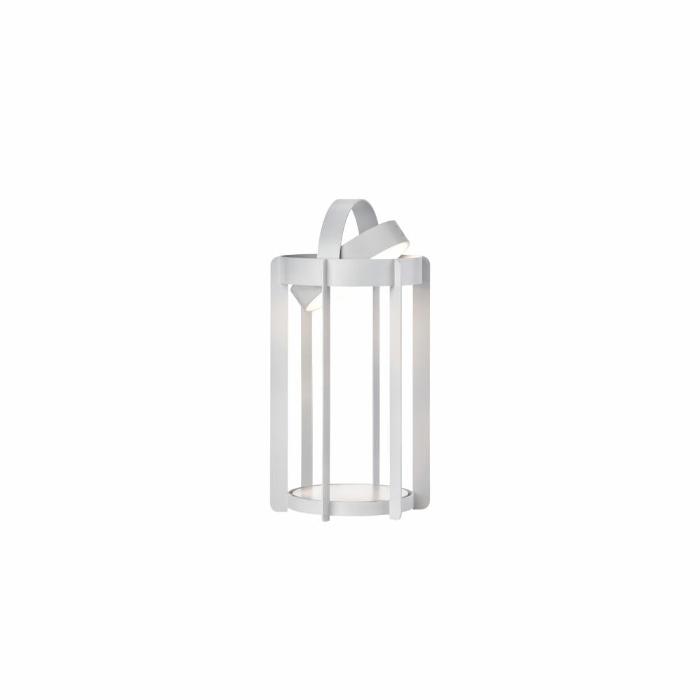Zone Denmark LED-Laterne Firefly Soft Grey, Leuchte, Aluminium, Grau, 30 cm, 32314