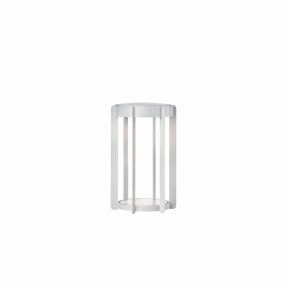 Zone Denmark LED-Laterne Firefly Soft Grey, Leuchte, Aluminium, Grau, 30 cm, 32314