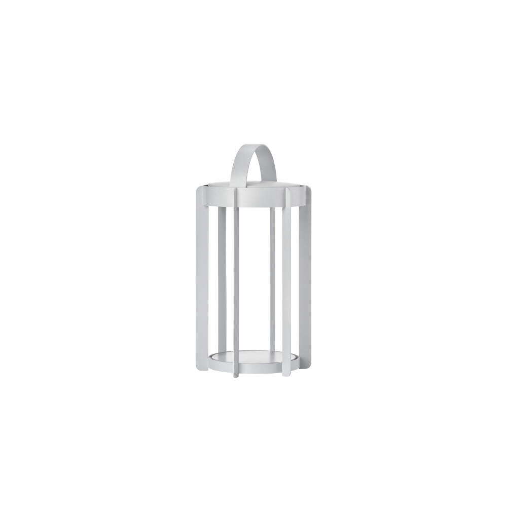 Zone Denmark LED-Laterne Firefly Soft Grey, Leuchte, Aluminium, Grau, 30 cm, 32314