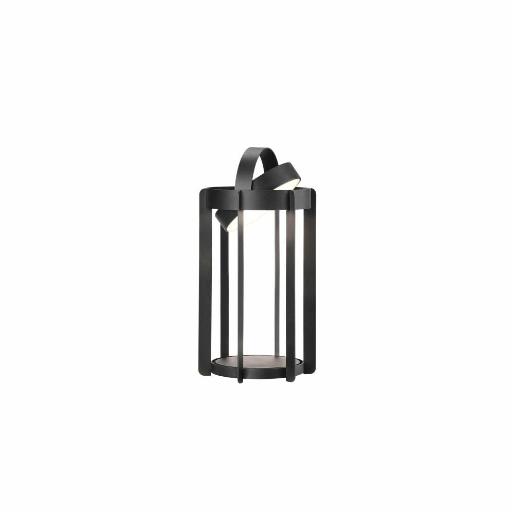 Zone Denmark LED-Laterne Firefly Black, Leuchte, Aluminium, Schwarz, 30 cm, 32315