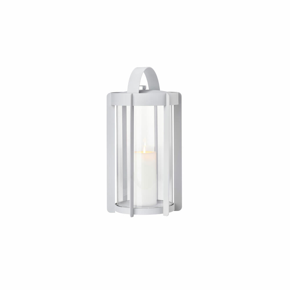 Zone Denmark Laterne Firefly Soft Grey, Windlicht, Stahl, Grau, 35 cm, 32316