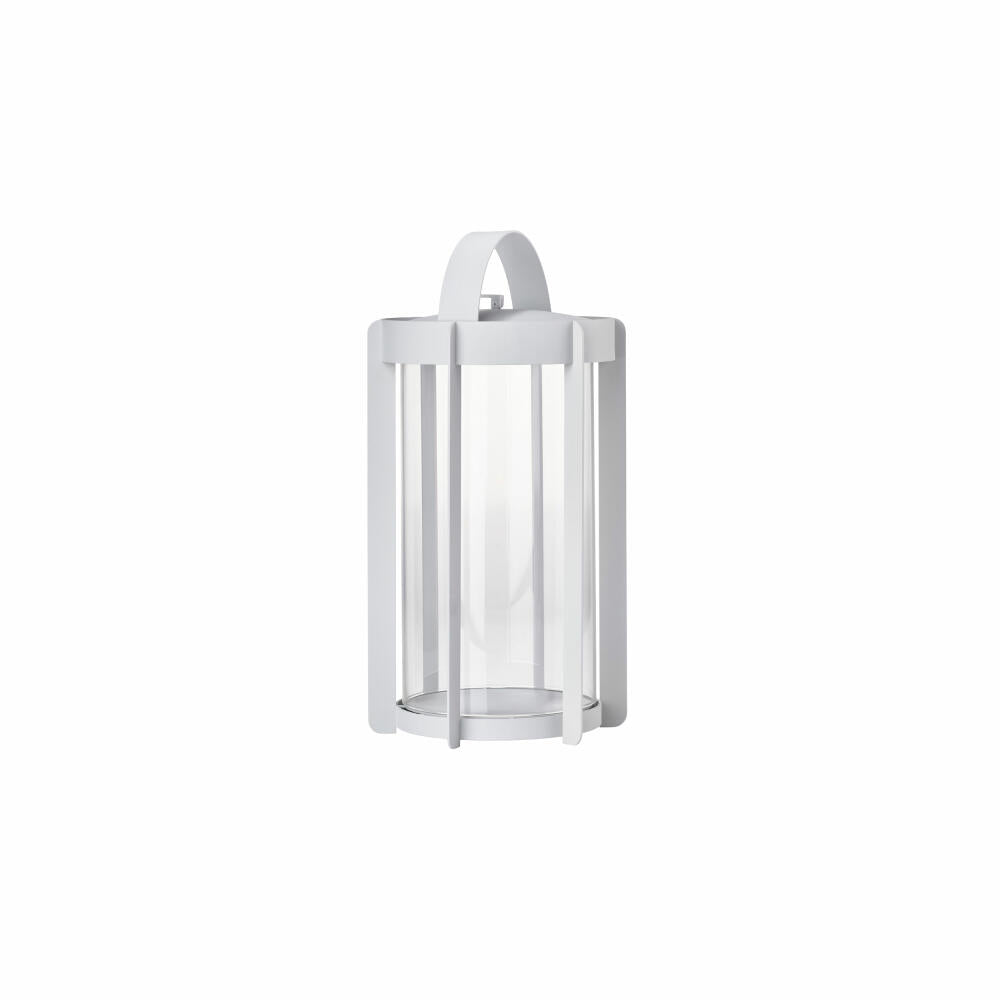 Zone Denmark Laterne Firefly Soft Grey, Windlicht, Stahl, Grau, 35 cm, 32316