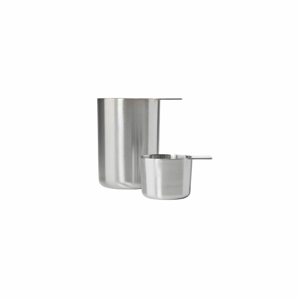 Zone Denmark Messbecher-Set 2-tlg., Edelstahl, Silberfarben, 100 + 500 ml, 32875
