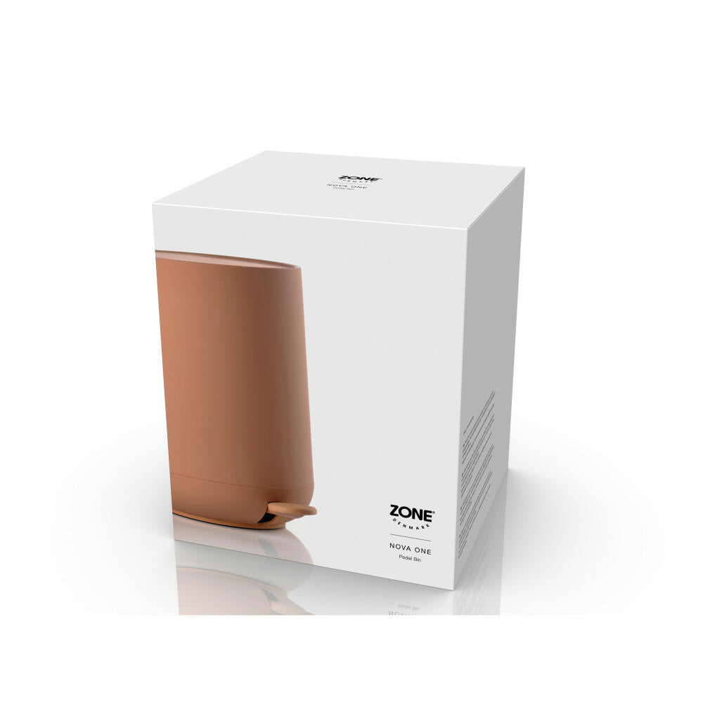 Zone Denmark Pedaleimer Nova Mandarine, Abfalleimer, Mülleimer, ABS-Kunststoff, Orange, 5 L, 33281