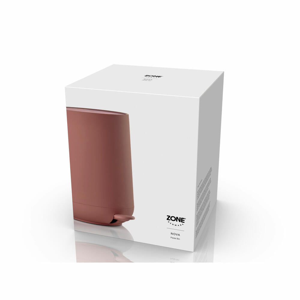 Zone Denmark Pedaleimer Nova Peach Red, Abfalleimer, Mülleimer, ABS, Rot, 5 L, 33299