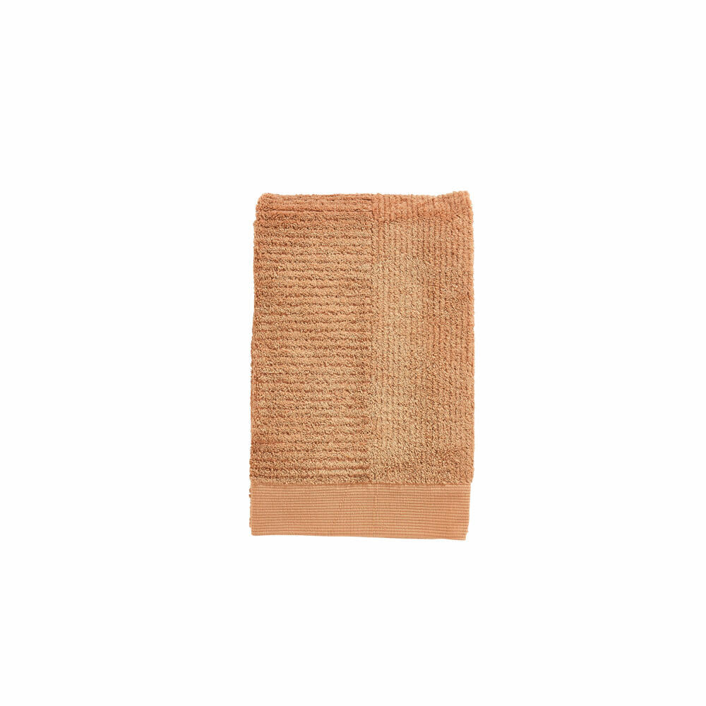 Zone Denmark Badehandtuch Classic Mandarine, 100% Baumwolle, Orange, 70 x 140 cm, 33431