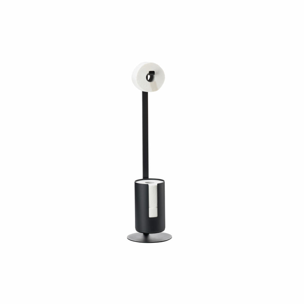 Zone Denmark Toilet Paper Holder Rim Black Freestanding, Aluminium, Black, 20 x 75 cm, 33526