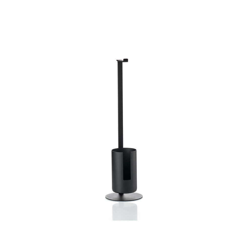 Zone Denmark Toilet Paper Holder Rim Black Freestanding, Aluminium, Black, 20 x 75 cm, 33526