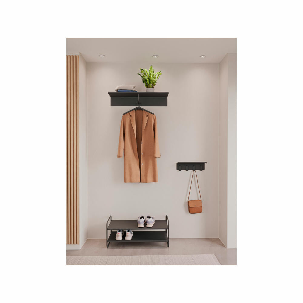 Zone Denmark hallway shelf A-Hallway Shelf Black, steel, black, 40 x 11.5 x 15 cm, 33535