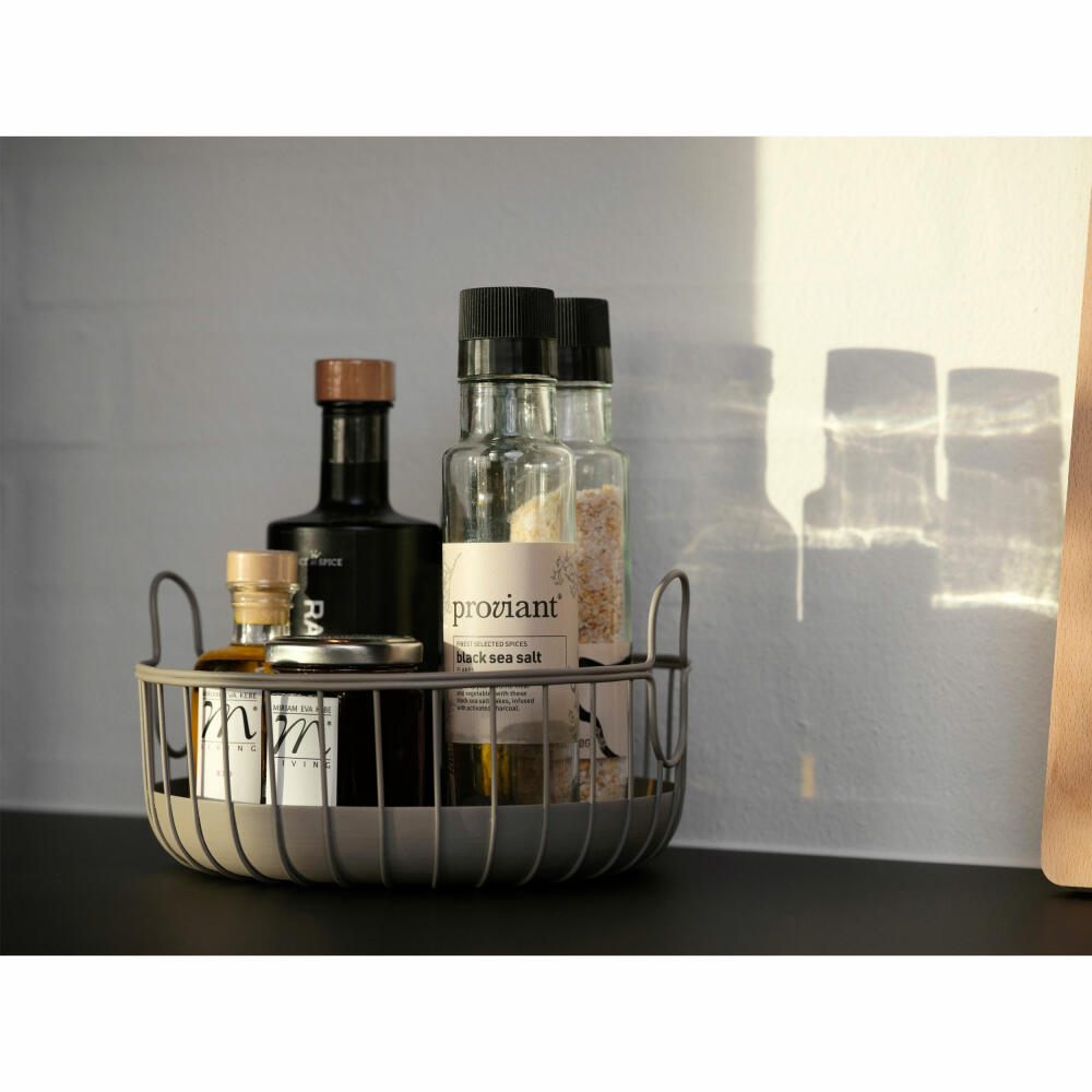 Zone Denmark basket Inu Taupe, storage basket, steel, brown, 22 x 8 cm, 33563