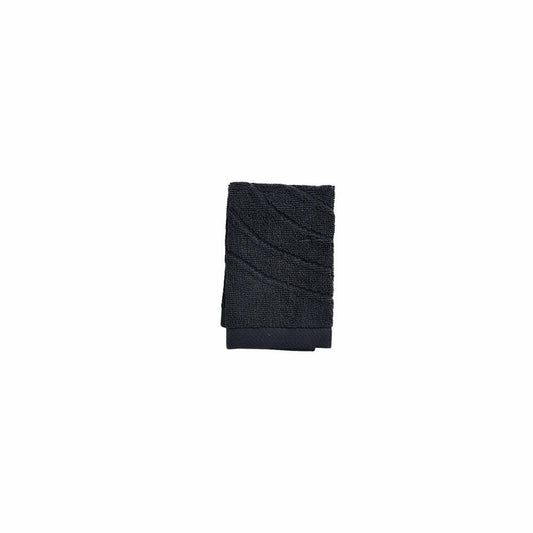 Zone Denmark Waschlappen Time Black, 100% Baumwolle, Schwarz, 30 x 30 cm, 33613